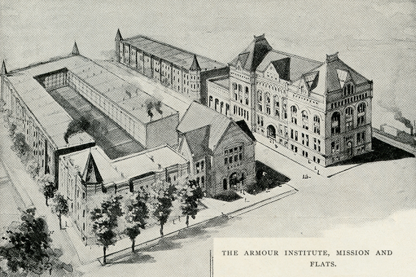 An illustration of main building