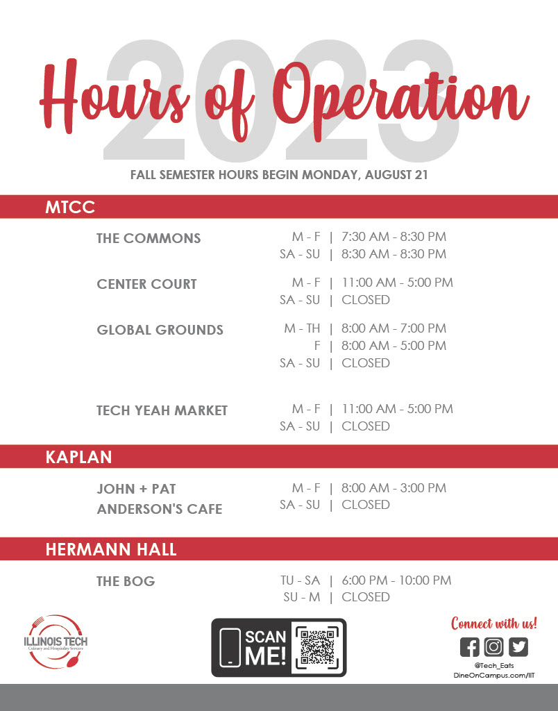 HOURS OF OPERATION