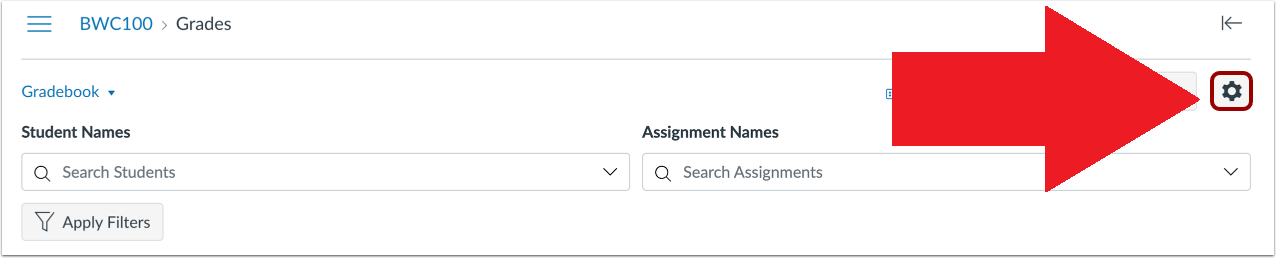 02 Go to Gradebook Settings