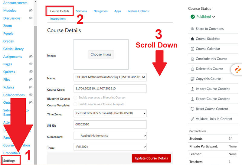 Post-Semester Course Access and Management