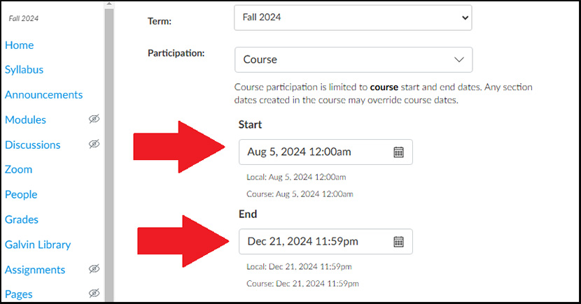 Post-Semester Course Access and Management