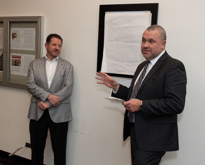MMAE Department Chair Louis Cattafesta, Interim Provost and Senior Vice President for Academic Affairs at Illinois Tech Kenneth Christensen