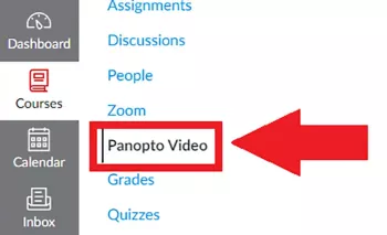 Finding a video in Panopto for Analytics