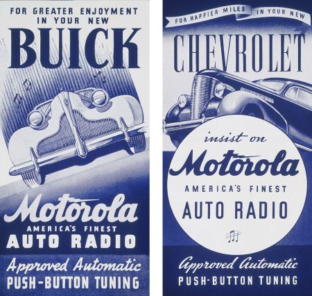 Motorola Car Radio Brochure Covers