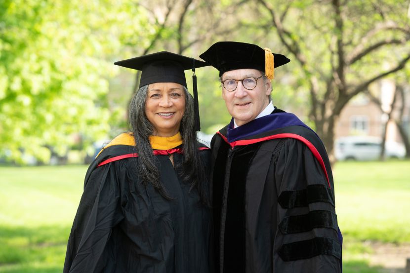 Mike Galvin and Trustee Sherrie Littlejohn